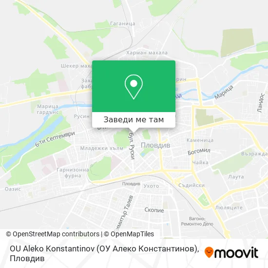 OU Aleko Konstantinov (ОУ Алеко Константинов) карта