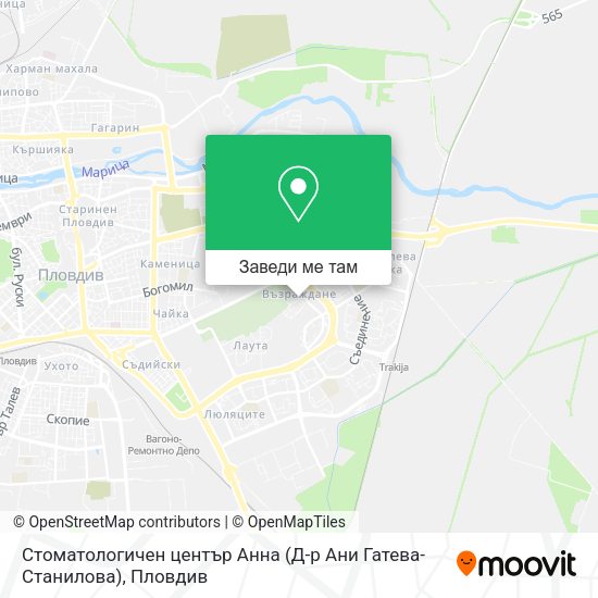 Стоматологичен център Анна (Д-р Ани Гатева-Станилова) карта