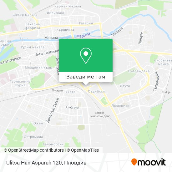 Ulitsa Han Asparuh 120 карта