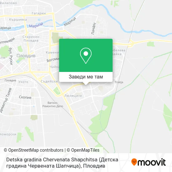 Detska gradina Chervenata Shapchitsa (Детска градина Червената Шапчица) карта
