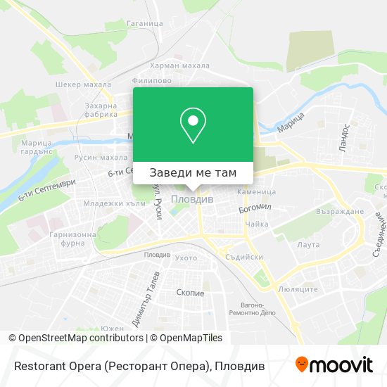 Restorant Opera (Ресторант Опера) карта