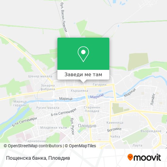 Пощенска банка карта
