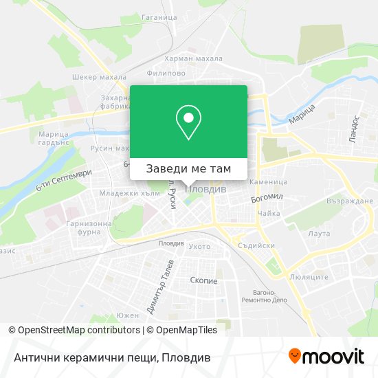 Антични керамични пещи карта