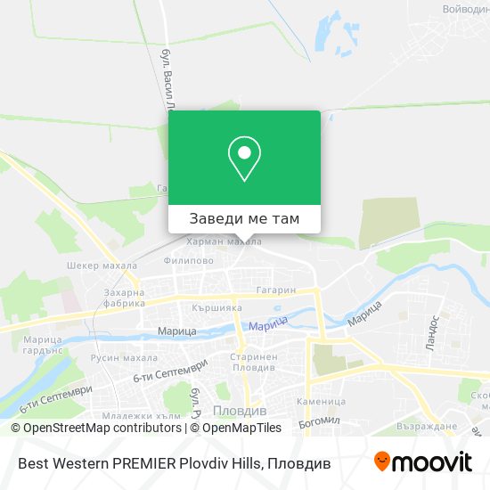 Best Western PREMIER Plovdiv Hills карта