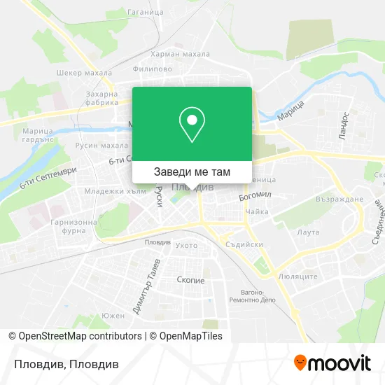 Пловдив карта