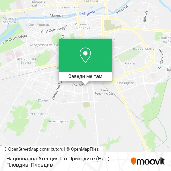 Национална Агенция По Приходите (Нап) - Пловдив карта