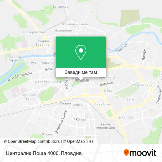 Централна Поща 4000 карта