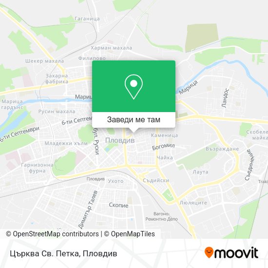 Църква Св. Петка карта