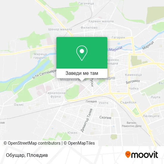 Обущар карта