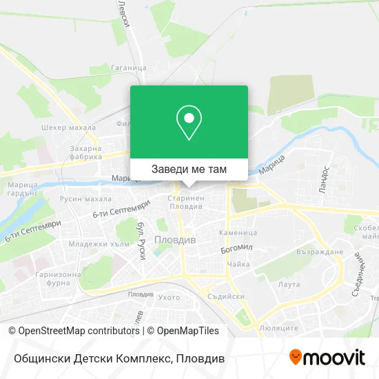Общински Детски Комплекс карта