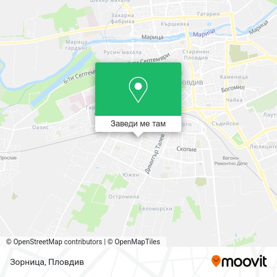 Зорница карта