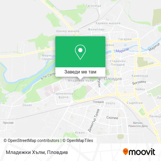 Младежки Хълм карта