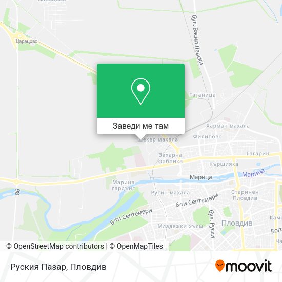 Руския Пазар карта