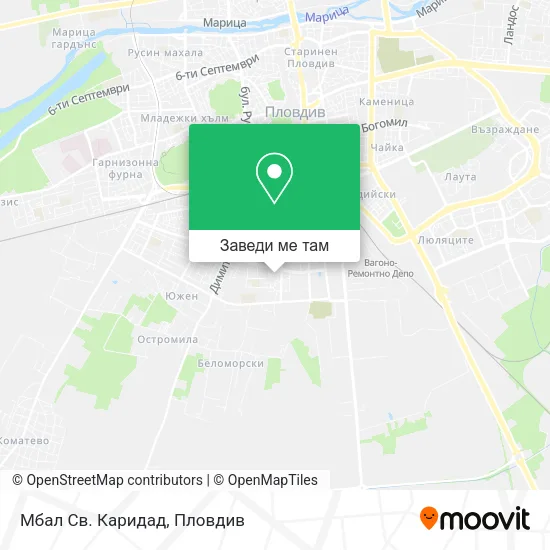 Мбал Св. Каридад карта