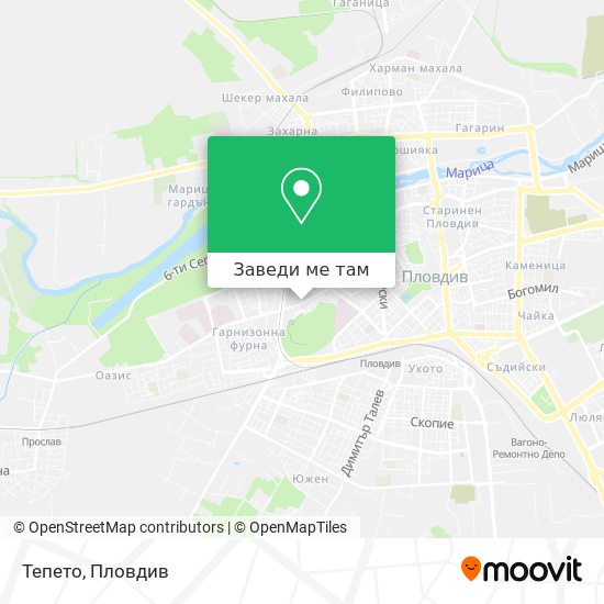Тепето карта
