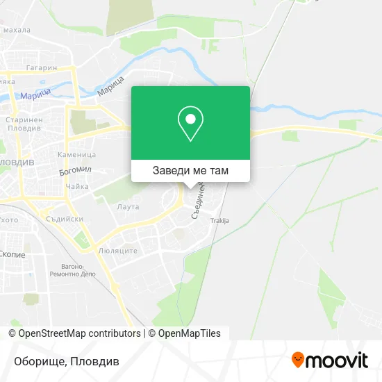 Оборище карта