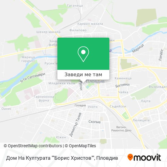 Дом На Културата ""Борис Христов"" карта