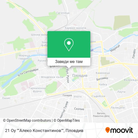 21 Оу ""Алеко Константинов"" карта