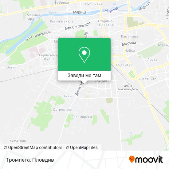 Тромпета карта
