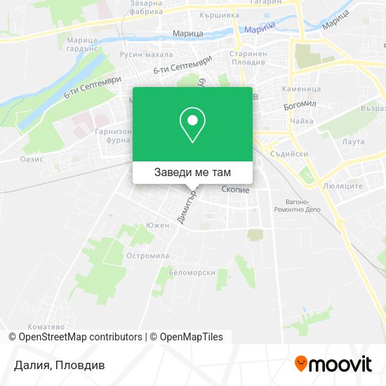 Далия карта