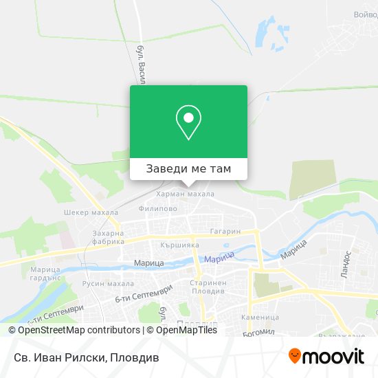 Св. Иван Рилски карта