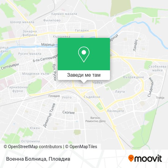 Военна Болница карта