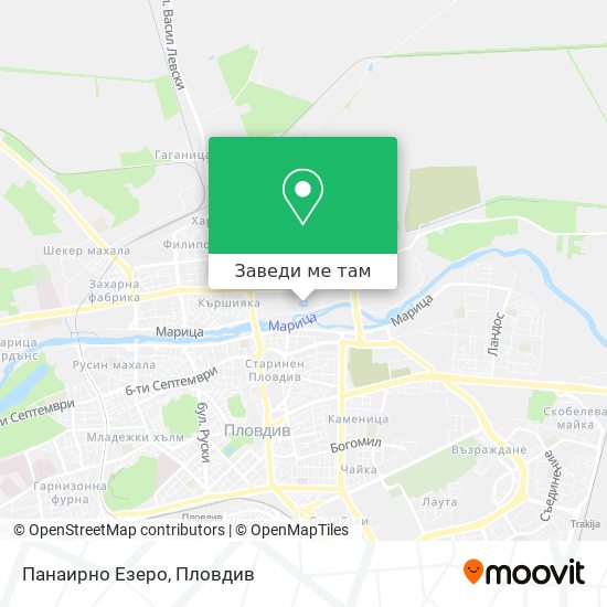 Панаирно Езеро карта