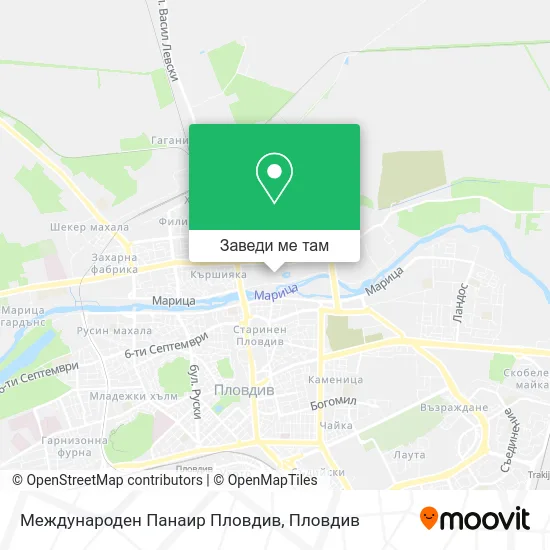Международен Панаир Пловдив карта