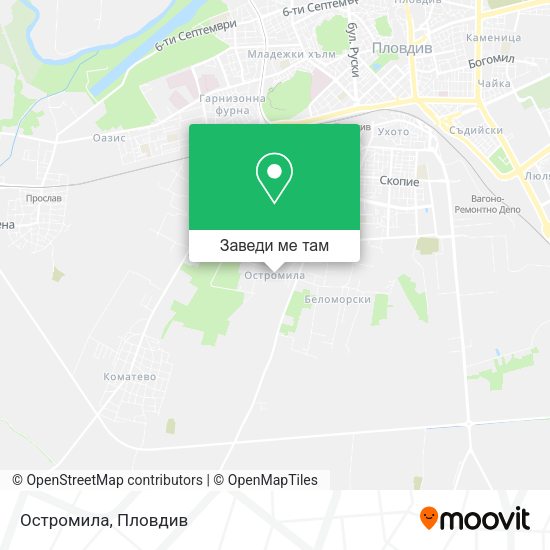 Остромила карта
