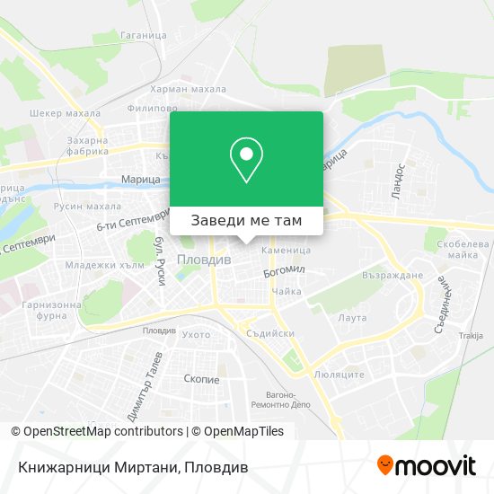 Книжарници Миртани карта