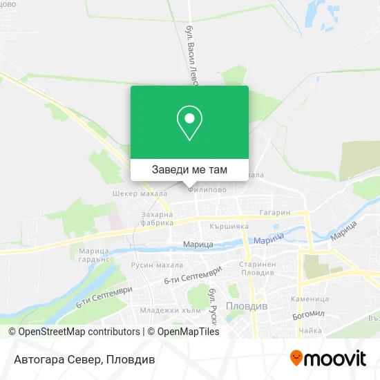 Автогара Север карта