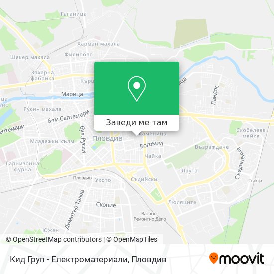 Кид Груп - Електроматериали карта