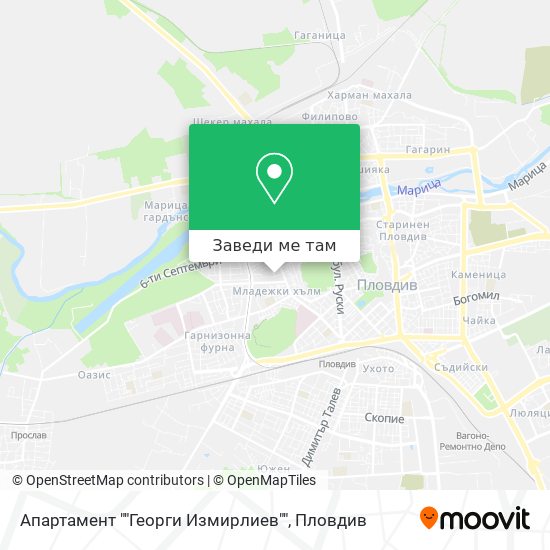 Апартамент ""Георги Измирлиев"" карта