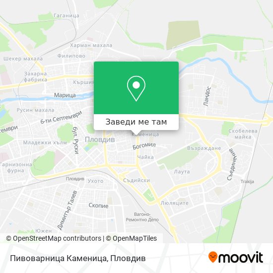Пивоварница Каменица карта