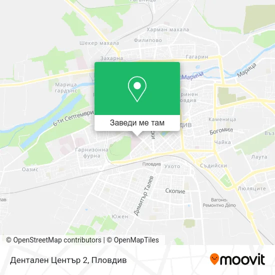 Дентален Център 2 карта