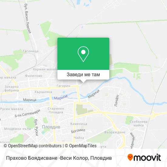 Прахово Боядисване -Веси Колор карта