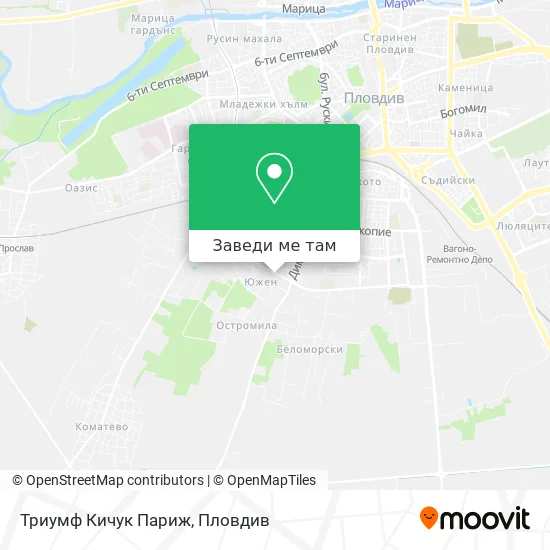 Триумф Кичук Париж карта