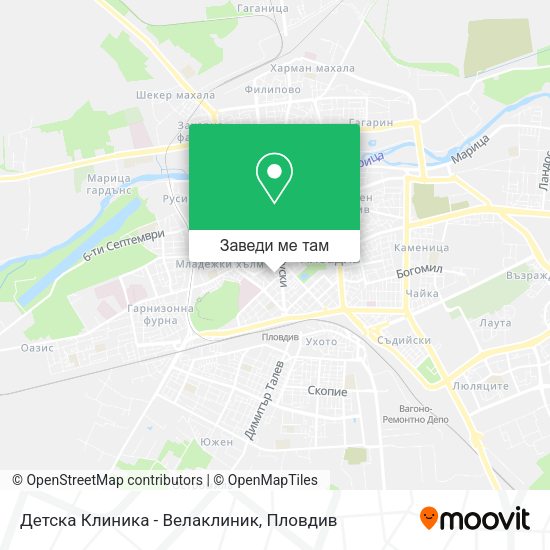 Детска Клиника - Велаклиник карта