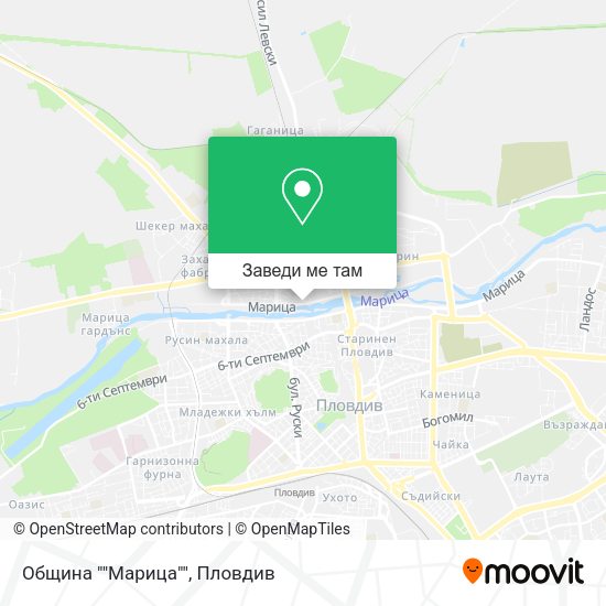 Община ""Марица"" карта
