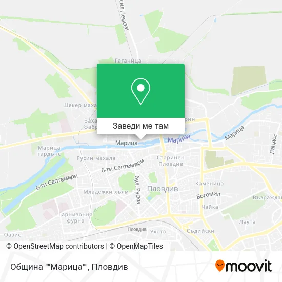 Община ""Марица"" карта
