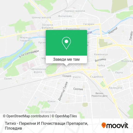 Титиз - Перилни И Почистващи Препарати карта