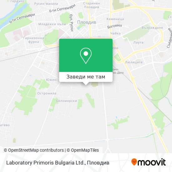 Laboratory Primoris Bulgaria Ltd. карта