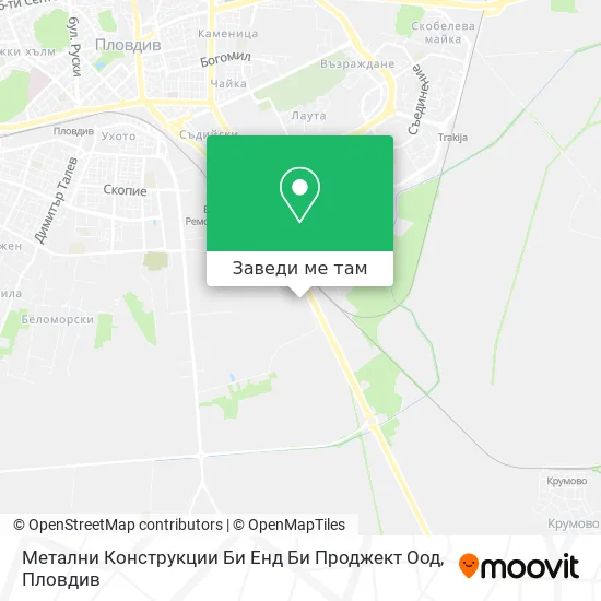 Метални Конструкции Би Енд Би Проджект Оод карта