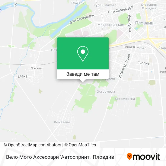 Вело-Мото Аксесоари 'Автоспринт' карта