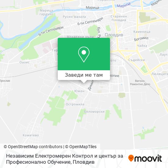 Независим Електромерен Контрол и център за Професионално Обучение карта