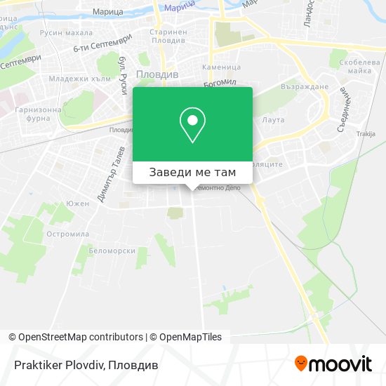Praktiker Plovdiv карта