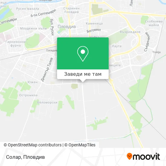 Солар карта