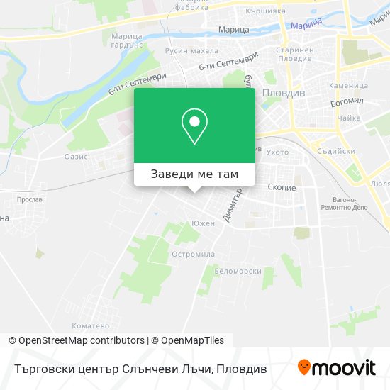 Търговски център Слънчеви Лъчи карта