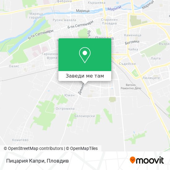 Пицария Капри карта
