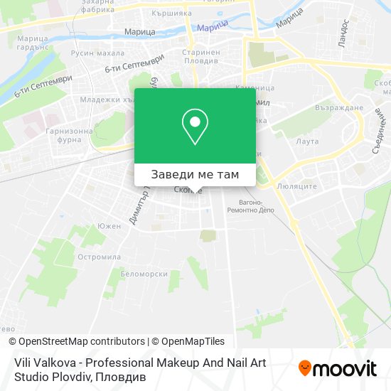 Vili Valkova - Professional Makeup And Nail Art Studio Plovdiv карта